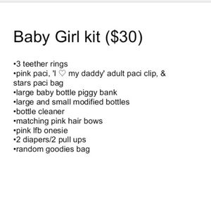 Baby Girl kit!